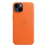 iPhone 14 Leather Case with MagSafe, Orange, MPP83ZE