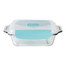 Anchor Hocking Square Glass Baking Dish with TrueLock Locking Lid, 2L, 14017