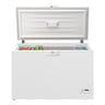 Beko Chest Freezer, 400L Gross Capacity, Patterned White Leather , C400-HC-GCC