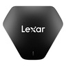 Lexar Professional Multi-Card 3-in-1 USB 3.1 Reader, Black, LRW500URB