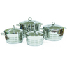 Korkmaz Astra Stainless Steel Cookware Set with Lid, 8 pc, A1008