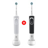 Oral-B Vitality Cross Action Rechargeable Electric Toothbrush D100.413.1 Black + White Bundle