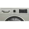 Bosch Series 4 Front Load Heat Pump Tumble Dryer, 9 kg, Silver Inox, WQG2410XGC