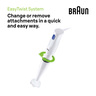 Braun Multi Quick Hand Blender, 450W, White, MQ10.001P