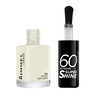 Rimmel London 60 Seconds Super Shine Nail Polish, 703 White Hot Love, 8 ml - 0.25 fl oz