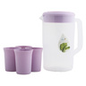 Home Water Jug + 4pcs Cup 6031-4 Assorted Colors