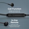 Promate Wired Earphones With Mic, Noise Isolation, Anti-tangle Cable And Button Control, Phonic, Black