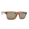 Rayban Men's Rectangle Sunglass, Dark Green, 439666789A57