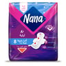 Nana Goodnight Ultra Thin Extra Long Sanitary Pads with Wings For Super Haevy Flow 8 pcs