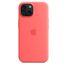 Apple iPhone 15 Silicone Case with MagSafe, Guava, MT0V3ZM/A