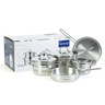 Korkmaz Stainless Steel Cookware Set, 8 pcs(Including Lids), Astra2 A2055