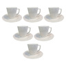 Home BC-Cup Saucer Set, 12 pcs, 250cc, White, ST03