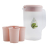 Home Water Jug + 4pcs Cup 6031-4 Assorted Colors