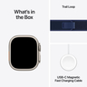 PRE-ORDER Apple Watch Ultra 2 GPS + Cellular, 49 mm Natural Titanium Case with Blue Trail Loop - M/L