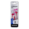 Panasonic In Ear Wired Headphone, Pink, RP-TCM115GCP