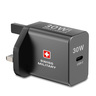 Swiss Military GaN Super Charger with Type C Premium Cable, 30 W