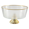 Glascom Decorative Bowl with Stand, 14 cm, ARE195