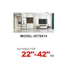 Ikon Swivel LCD/LED TV Bracket, 22 to 42 inches, Black, IKTS814