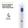 Braun Multi Quick Hand Blender, 450W, White, MQ10.201M