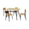 Maple Leaf Home Maly Dining Table + 4 Chairs Metal 2123