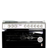 Nobel 90cmx60cm 4 Gas Burner & 2 Hotplate Gas & Electric Cooker, Silver, NGC9622