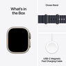 PRE-ORDER Apple Watch Ultra 2 GPS + Cellular, 49 mm Natural Titanium Case with Navy Ocean Band