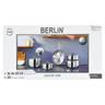 Berlin Stainless Steel Cookware Set, 9 pcs, BER204