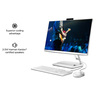 Lenovo IdeaCentre AIO 3-F0G100HFAX All-in-One Desktop – Ryzen 5 2.1GHz 8GB 512GB Win11 23.8inch FHD White English/Arabic Keyboard