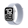 PRE-ORDER Apple Watch Series 10 GPS, 46 mm Silver Aluminium Case with Blue Cloud Sport Loop