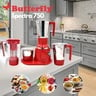 Butterfly Spectra Mixer Grinder 750W, 4 Jars,BS17958,Red