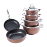 Saflon Titanium Cookware Set with Lid, 10 pcs, Assorted , GSA100-2