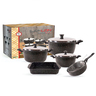 Saflon Granite Cookware Set 9Pc GSA095 Assorted Color