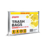 Papco Trash Bags Medium Size 50cm x 58cm Capacity 8 Gallons Value Pack 4 x 30 pcs