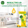 Dettol Lemon Antibacterial Multi Surface Cleaning Wipes With 3x Cleaning Power & Resealable Lid Large 36pcs