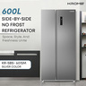 Krome Side By Side Refrigerator KR-SBS601SM 600 Litre