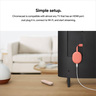 Google Chromecast with Google TV, Streaming Entertainment in 4K HDR, Sunrise/Pink,  GA01920