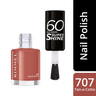 Rimmel London 60 Seconds Super Shine Nail Polish, 707 Tan-A-Cotta, 8 ml - 0.25 fl oz