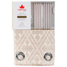 Maple Leaf Home Jacquard Window Curtain 140 x 260cm Peach