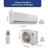 Gree Split Air Conditioner with Inverter Compressor, 3 Ton, White, iSAVE PLUS-36C3