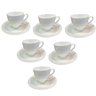 Home Cup & Saucer Set, 12 pcs, 200 cc, Plain White, ST02