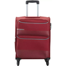 VIP Essencia 4 Wheel Spinner Soft Trolley, 55 cm, Red