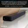 Sony 250 W 3.1Ch 360SSM Bluetooth Soundbarwith Dolby Atmos, Black, HT-A3000