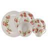 Claytan Porcelain Dinner Set, 24 Pcs, Wild Rose Design, CLA.SN15899