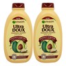 Garnier Ultra Doux Nourishing Shampoo with Avocado Oil and Shea Butter, 2 x 400 ml