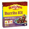 Old El Paso Burrito Kit Beans & Chilli Mild 620 g