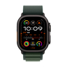 Apple Watch Ultra 2 GPS + Cellular, 49 mm Black Titanium Case with Dark Green Alpine Loop - Medium