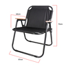 Campmate Foldable Camping Chair with Wooden Armrest, 58 x 8 x 58 cm, CM-7877