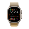 Apple Watch Ultra 2 GPS + Cellular, 49 mm Natural Titanium Case with Tan Alpine Loop - Medium