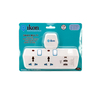 Ikon 3 Way T-Socket Multi Adapter with 2 USB-A and 1USB-C Ports, IK-303MPU