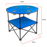 Campmate Fabric Round Camping Table Size: 72x72x62cm